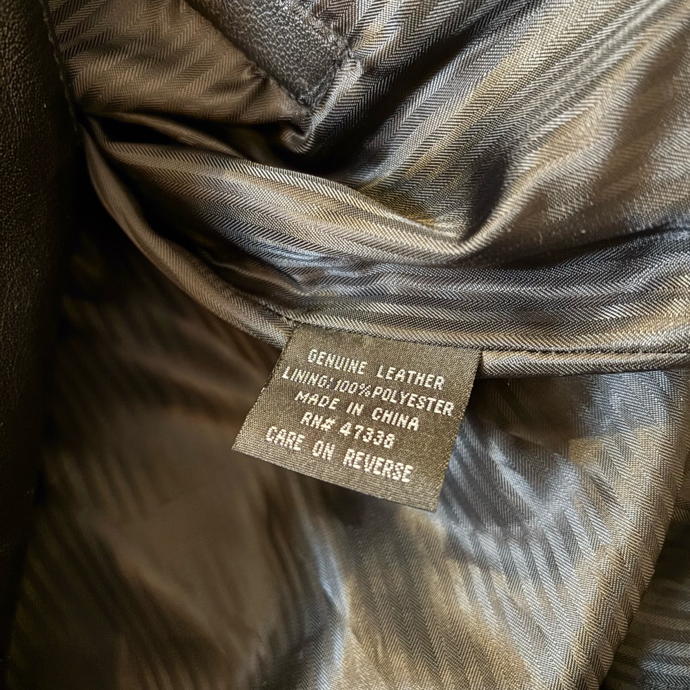 Jones New York Black Leather Jacket - Picture 7 of 7